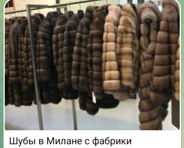 Покупка шубы в Милане на фабрике